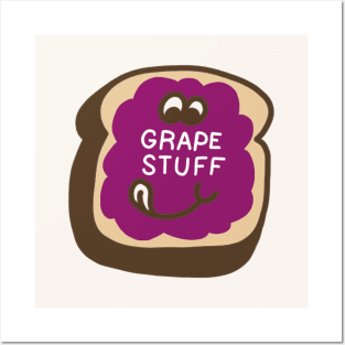 Grape Stuff - Punny Retro Scratch N' Sniff Sticker Posters and Art